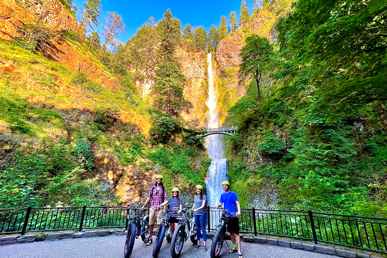 Portland: Excursión panorámica autoguiada en bicicleta eléctrica por las cataratas MultnomahPortland: Excursión autoguiada en bicicleta eléctrica por las cataratas Multnomah