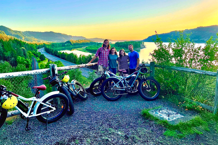 Portland: Excursión panorámica autoguiada en bicicleta eléctrica por las cataratas MultnomahPortland: Excursión autoguiada en bicicleta eléctrica por las cataratas Multnomah