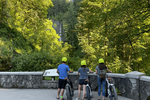 Portland: Excursión panorámica autoguiada en bicicleta eléctrica por las cataratas MultnomahPortland: Excursión autoguiada en bicicleta eléctrica por las cataratas Multnomah