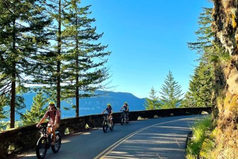 Portland: Self-Guided E-Bike Tour at Multnomah Falls