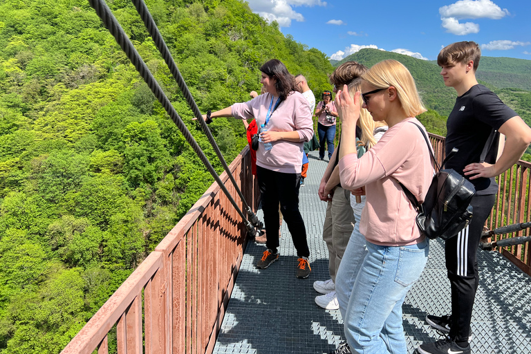 From Kutaisi: Martvili & Okatse Canyons & Cave Guided Tour Martvili, Okatse Canyons & Cave Small Group Tour