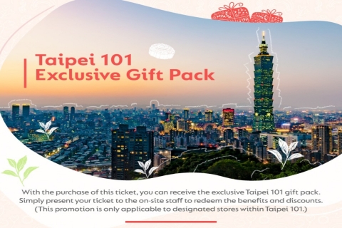 Taipei : Billet pour la terrasse de l'observatoire Taipei 101Fast-Track Taipei 101 Ticket et Select Shop Deals