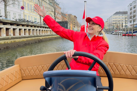 Copenhague : Visite guidée des canaux en bateau électrique