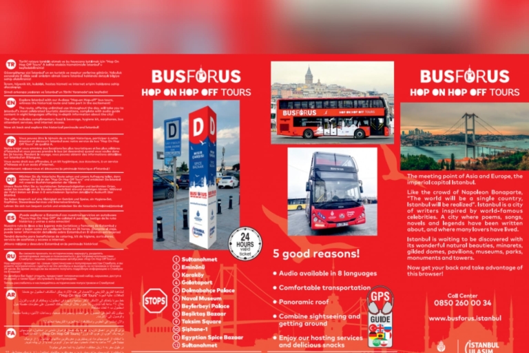 Istanbul Hop On Hop Off Dubbeldekker TourbusStandaard Optie