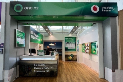 Auckland Airport: 5G-reissimkaart voor Nieuw-Zeeland10 GB Bellen en SMS'en