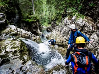Canyoning Schwarzwasserbach nel Kleinwalsertal