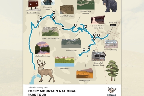 Park Narodowy Gór Skalistych: wycieczka audio z przewodnikiem GPSWycieczka do Parku Narodowego Gór Skalistych