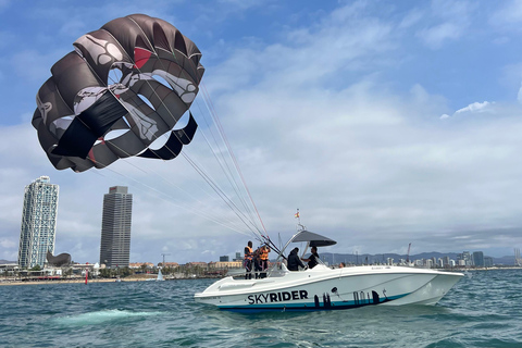 Barcelona: Parasailing Adventure Ride with Scenic Sea Views