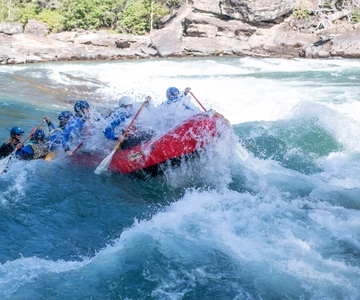 Banff: Horseshoe Canyon Whitewater Rafting Tour
