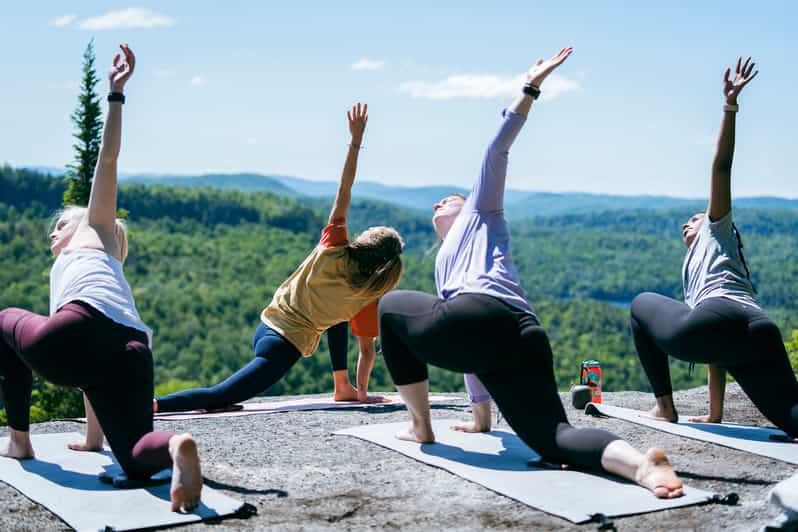 Quebec Mont Tremblant Hike and Yoga with Vegan Snacks GetYourGuide