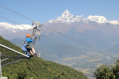 Pokhara: ZipFlyer Nepal - 's werelds steilste tokkelbaan