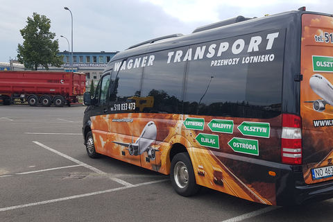 Lotnisko Gdańsk: Transfer autobusem do/z ElblągaSingiel z Lotniska Gdańsk do Elbląga