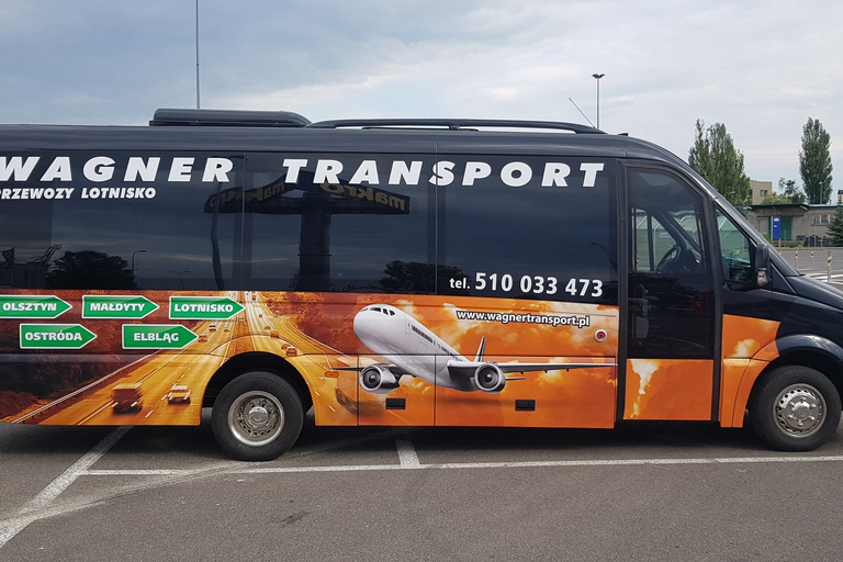 Luchthaven Gdańsk: bustransfer van/naar ElblagEnkele reis van Elblag naar de luchthaven van Gdańsk