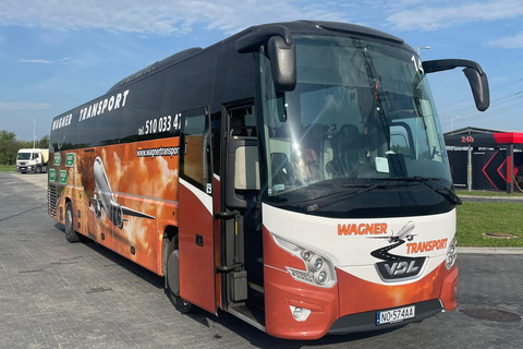 Luchthaven Gdańsk: bustransfer van/naar OlsztynEnkele reis van Olsztyn naar de luchthaven van Gdańsk