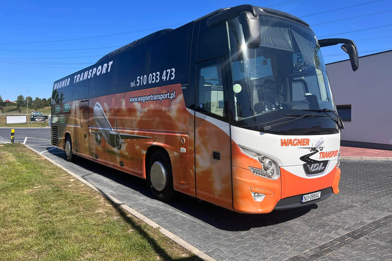 Gdansk flygplats: Buss till/från OlsztynEnkel från Olsztyn till Gdańsk flygplats