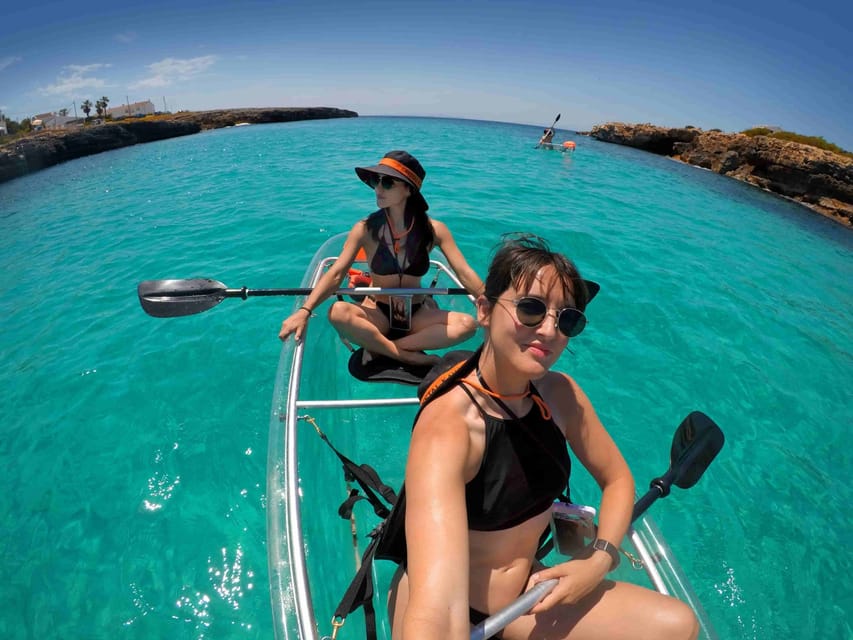 Menorca Excursión Guiada en Kayak Transparente con Merienda GetYourGuide