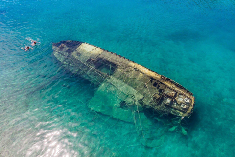 Split: Trogir Walking Tour, Blue Lagoon & Shipwreck Cruise Split: Trogir, Shipwreck & Trogir Boat Tour with Food/Drinks