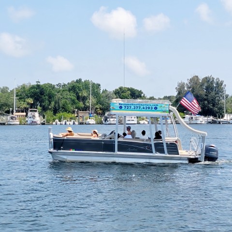 Visit Tarpon Springs Private Water Slide Boat Tour Trip W/Captain in Clearwater
