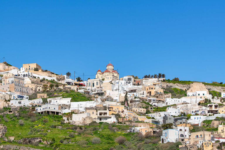 Santorin : Excursion d&#039;une journée dans les villages et les églises avec vue sur le coucher de soleil