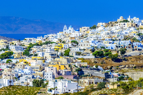 Santorini: Excursión de un Día a Pueblos e Iglesias con Vistas al Atardecer