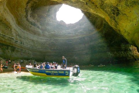 Da Benagil: tour in barca sulla costa con la grotta di Benagil