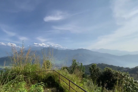 Pokhara : Randonnée d'une journée depuis Sarangkot jusqu'au stupa de la paix mondiale