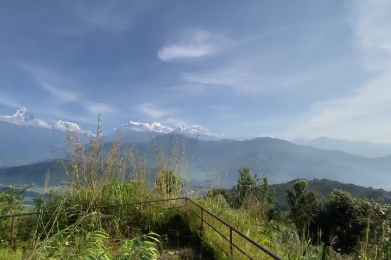 Pokhara : Randonnée d'une journée depuis Sarangkot jusqu'au stupa de la paix mondiale