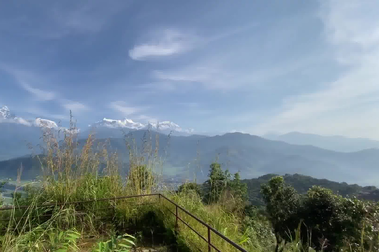 Pokhara : Randonnée d'une journée depuis Sarangkot jusqu'au stupa de la paix mondiale