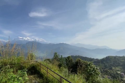 Pokhara : Randonnée d'une journée depuis Sarangkot jusqu'au stupa de la paix mondiale