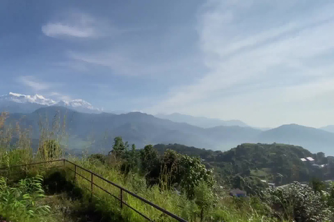 Pokhara : Randonnée d'une journée depuis Sarangkot jusqu'au stupa de la paix mondiale