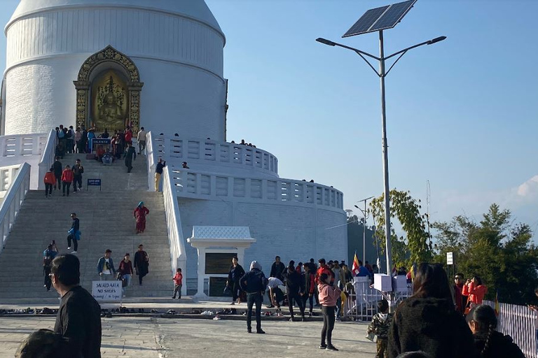 Pokhara : Randonnée d'une journée depuis Sarangkot jusqu'au stupa de la paix mondiale