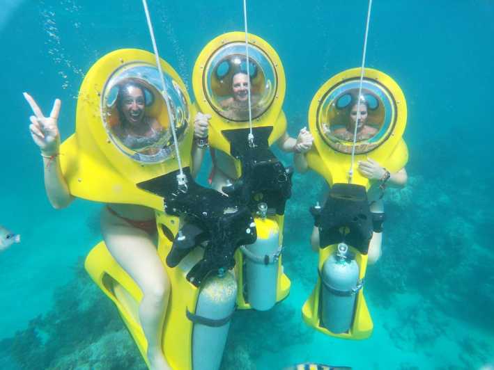 Da Punta Cana: ScubaDoo, snorkeling e tour in barca con fondo di vetro