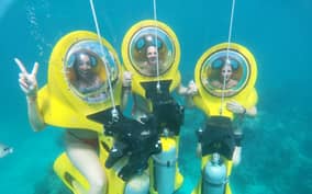 From Punta Cana: ScubaDoo, Snorkel & Glass Bottom Boat Tour