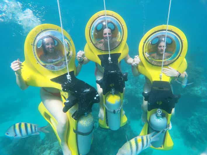 From Punta Cana ScubaDoo, Snorkel & Glass Bottom Boat Tour GetYourGuide
