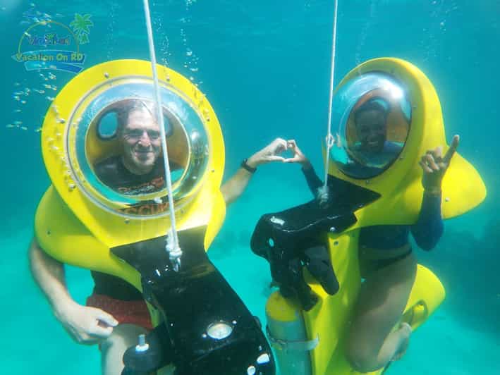 From Punta Cana ScubaDoo, Snorkel & Glass Bottom Boat Tour GetYourGuide