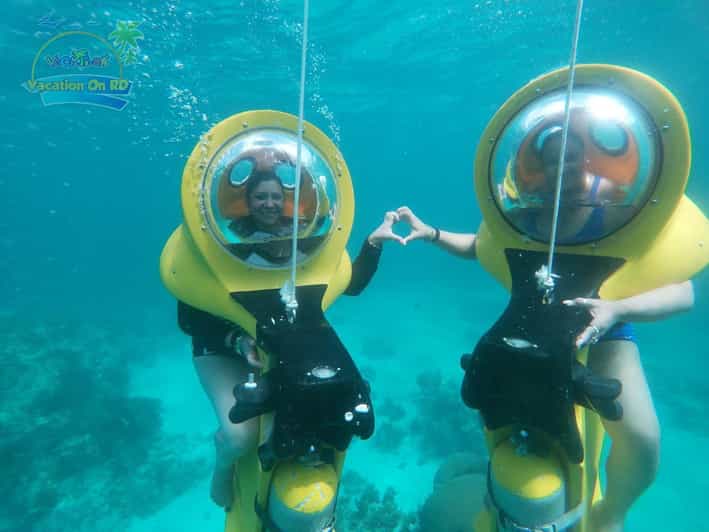From Punta Cana ScubaDoo, Snorkel & Glass Bottom Boat Tour GetYourGuide