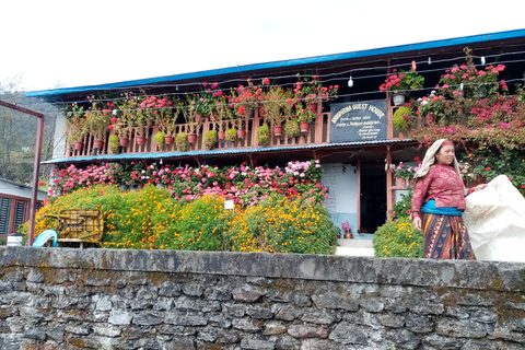 Pokhara: 1 nacht 2 dagen Kapuche Glacier Lake en Sikles Trek