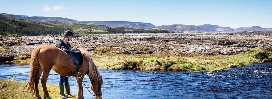 Hafnarfjörður : Randonnée à cheval dans la région de Reykjavik