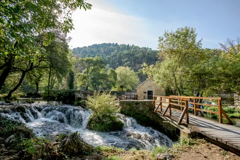 Split: Privat transfer til Krka med chauffør og valgfri guide