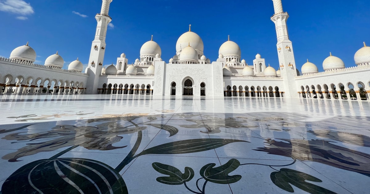 Abu Dhabi Stadtrundfahrt Am Nachmittag Mit Qasr Al Watan Und Moschee