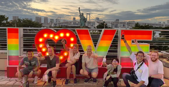 Tokyo Bay Area: Sunset Night View 3h E-Bike Guided Bike Tour