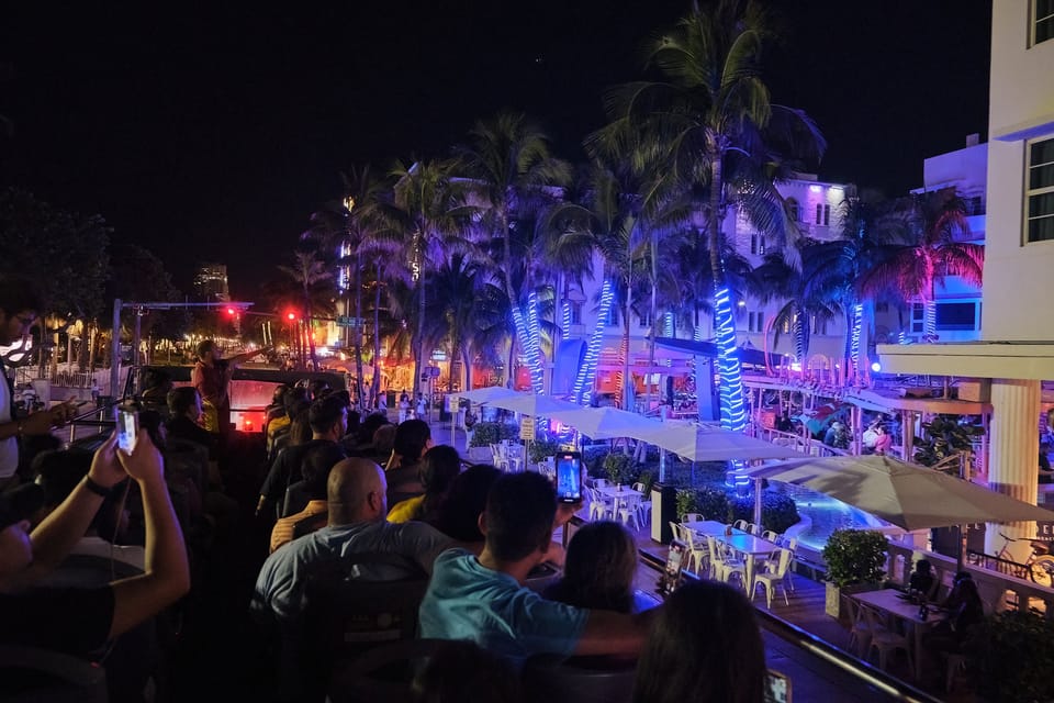 Miami, Sightseeing Open-Top Night Bus Tour with Live Guide - Housity