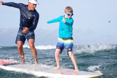 Waikiki Clase de surf de 2 horas para niñosWaikiki Clase de surf en grupo de 2 horas