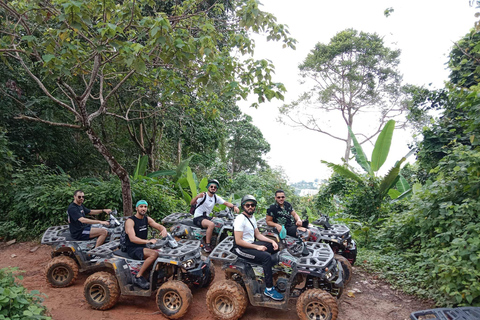 Phuket: experiência de quadriciclo e viagem combinada de tirolesa18 tirolesas com 1 hora de quadriciclo