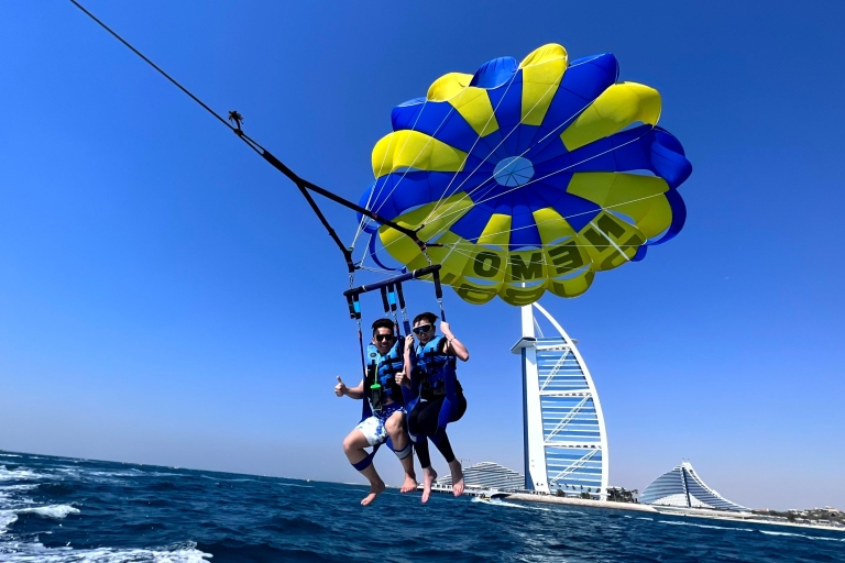 Dubai: Parasailing Experience with Burj Al Arab View Duo Parasailing