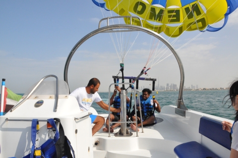 Dubai: Parasailing Experience with Burj Al Arab View Solo Parasailing