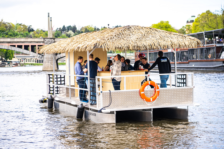 Prague: Party Tiki Boat Sightseeing Cruise with Drinks