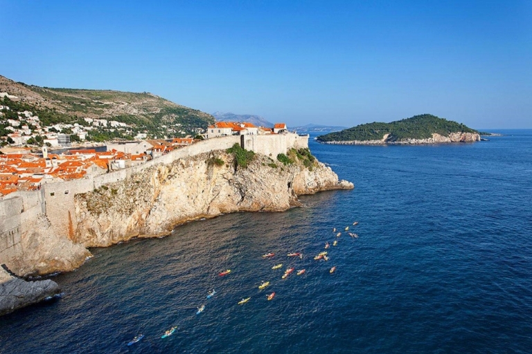 Dubrovnik Seekajak-Sonnenuntergangspaddel mit Snack & Wein