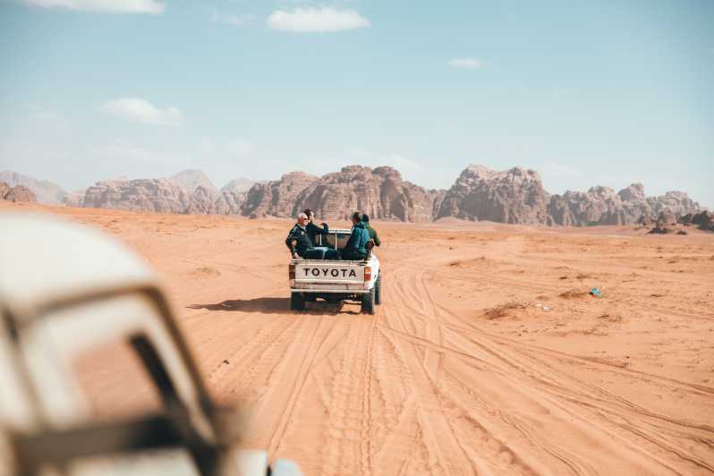 Wadi Rum Full-Day Private Jeep Tour with Dinner from Aqaba