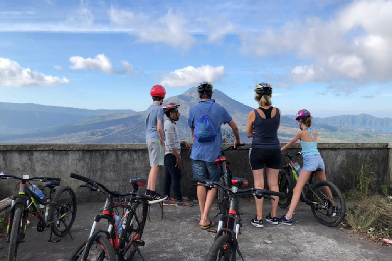 Downhill-cykelturer genom risterrassdjungeln med måltidUbud: Downhill Cycling Tour med frukost, lunch och kaffe